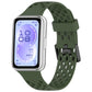 Perforated U-Shaped Dual Buckle Breathable Silicone Watch Band, For Huawei Band 11 / Band 11 Pro