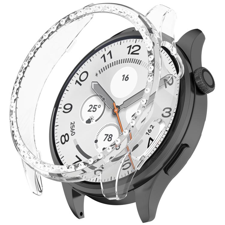 Single Row Diamond Half Coverage Hollow PC Watch Protective Case, For Xiaomi Watch S5 46mm