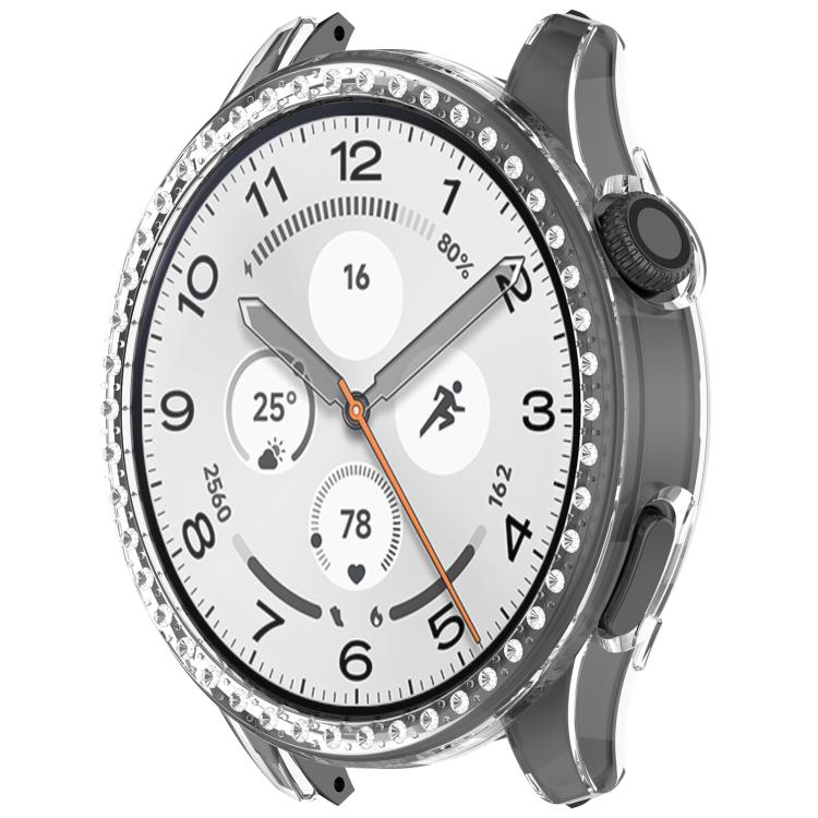 Single Row Diamond Half Coverage Hollow PC Watch Protective Case, For Xiaomi Watch S5 46mm
