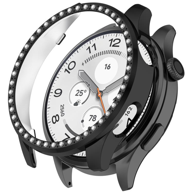 Single Row Diamond Half Coverage Hollow PC Watch Protective Case, For Xiaomi Watch S5 46mm