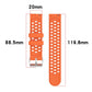 Perforated Pin Buckle Solid Color Silicone Watch Band, For Amazfit Active 3 Premium