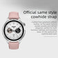 Solid Color Round Buckle Genuine Leather Watch Band, For Xiaomi Watch S4