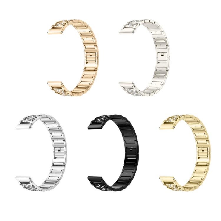 Metal watch bands in gold, silver, black, and rose gold finishes