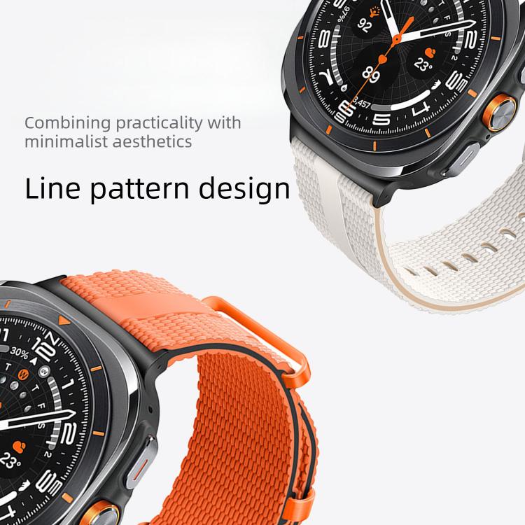 Line Pattern Silicone Watch Band, For Galaxy Watch Ultra2 2026 / 2025 / 1 2024