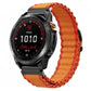 Ocean Wave Texture Nylon Watch Band, For Gamin 26mm, For Gamin 22mm, For Gamin 20mm