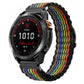 Ocean Wave Texture Nylon Watch Band, For Gamin 26mm, For Gamin 22mm, For Gamin 20mm