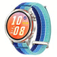 Double-Link Cloud-Feel Breathable Nylon Loop Metal Head Watch Band, 18mm, 20mm, 22mm