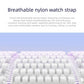 Double-Link Cloud-Feel Breathable Nylon Loop Metal Head Watch Band, For Xiaomi Band  10 Pro / Redmi Watch 6 / 5