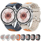 Two Color Perforated Silicone Watch Band, 22mm