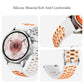 Two Color Perforated Silicone Watch Band, 22mm