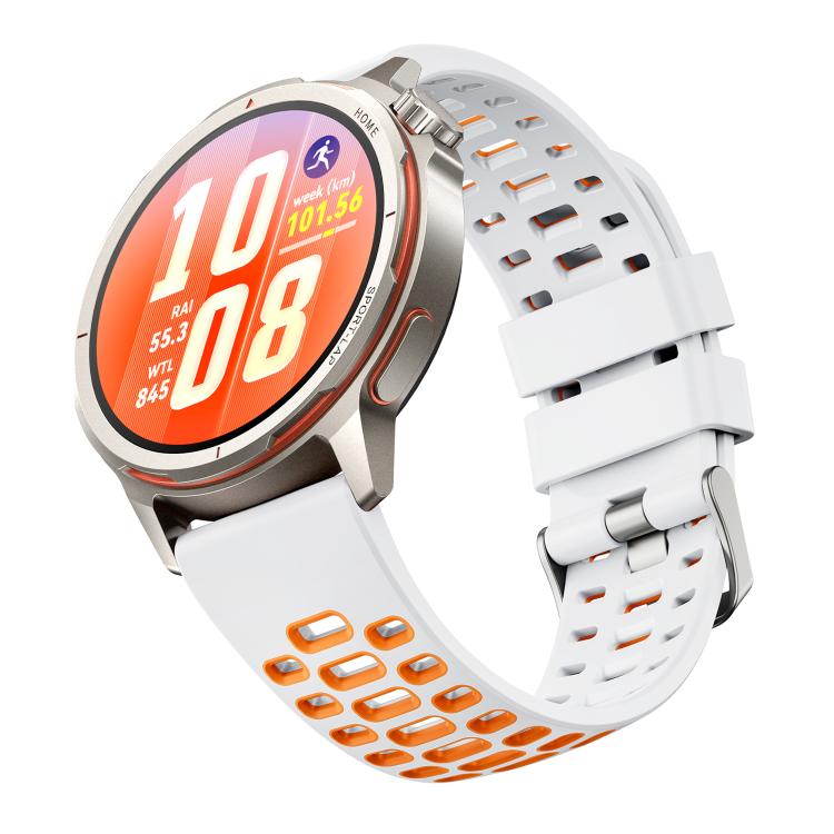 Two Color Perforated Silicone Watch Band, For Huawei Watch GT Runner 2