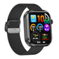 G47 smartwatch with black Milanese steel strap and colorful fitness display