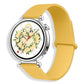 Lychee Pattern Magnetic Loop Silicone Watch Band, 18mm, 20mm, 22mm