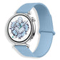 Lychee Pattern Magnetic Loop Silicone Watch Band, 18mm, 20mm, 22mm