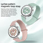 Lychee Pattern Magnetic Loop Silicone Watch Band, 18mm, 20mm, 22mm