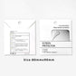 Two screen protector packages with installation instructions and an 80 by 90 mm size label