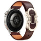 Double G Magnetic Buckle Genuine Leather Watch Band, 18mm, 20mm, 22mm