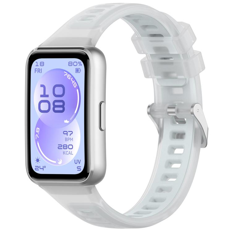 Translucent Jelly Silicone Watch Band, For Huawei Band 11 / Band 11 Pro
