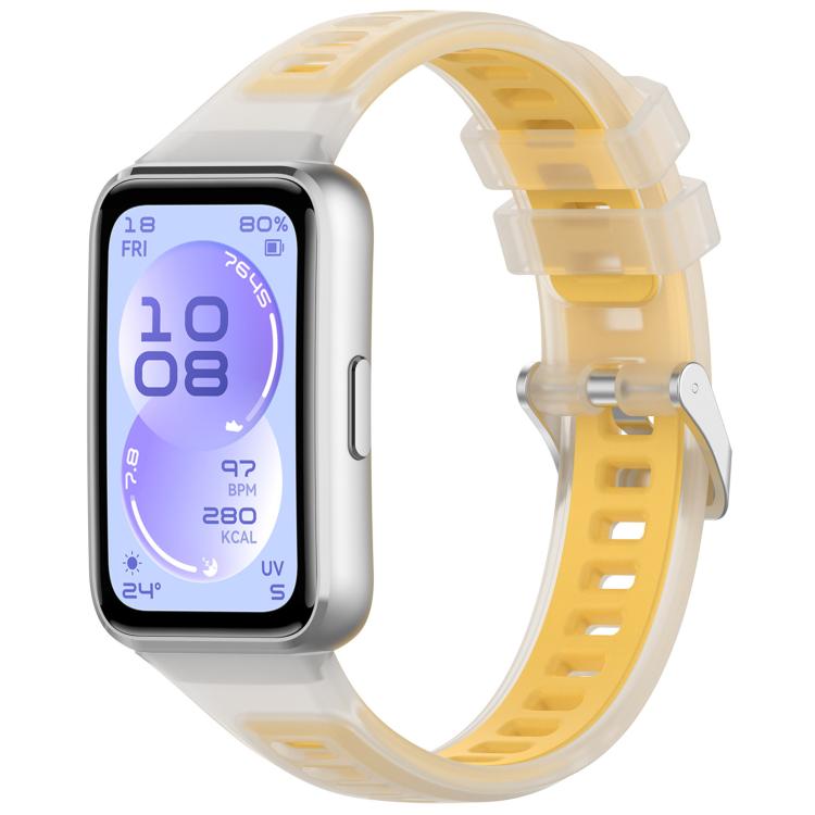 Translucent Jelly Silicone Watch Band, For Huawei Band 11 / Band 11 Pro