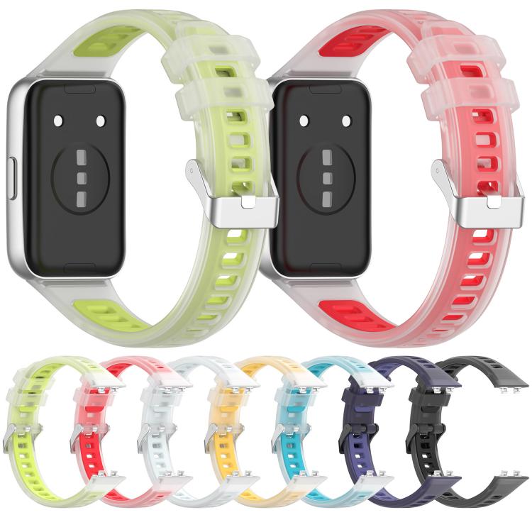 Translucent Jelly Silicone Watch Band, For Huawei Band 11 / Band 11 Pro