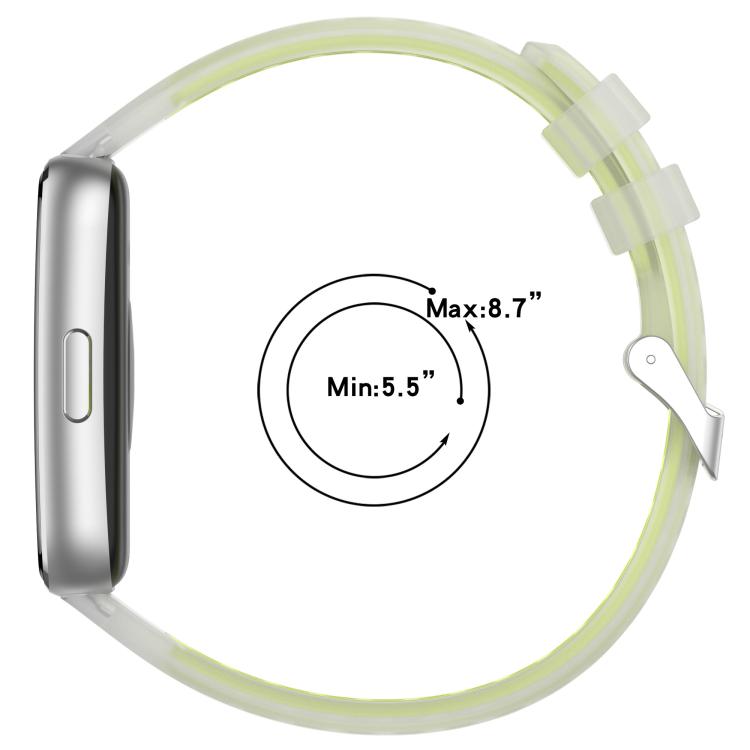 Translucent Jelly Silicone Watch Band, For Huawei Band 11 / Band 11 Pro