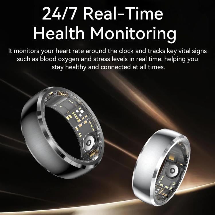 SY15 SIZE 8 Smart Ring, Supports Health Monitoring / Gesture Control