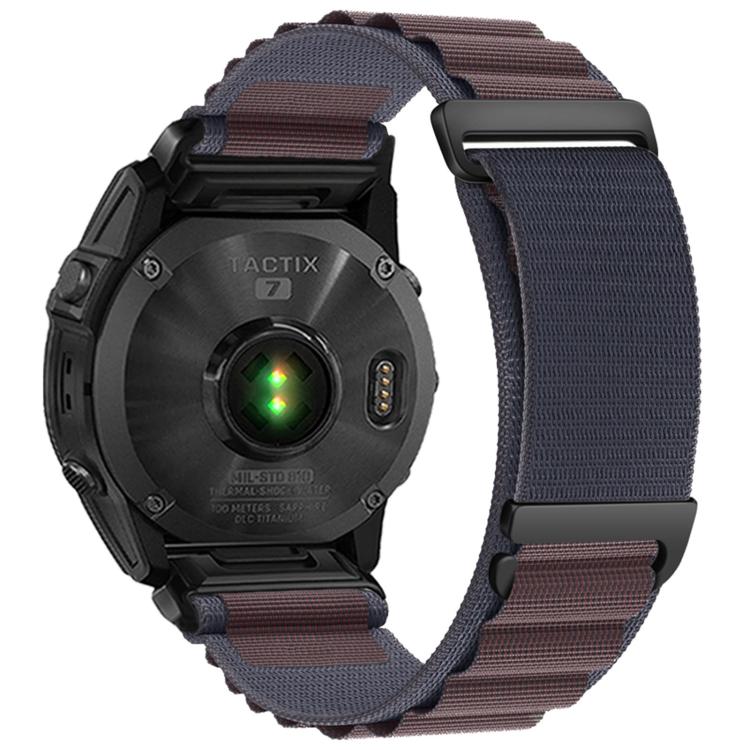 C Buckle Two-Section High Mountain Loop Nylon Watch Band, For Gamin 26mm, For Gamin 22mm, For Gamin 20mm