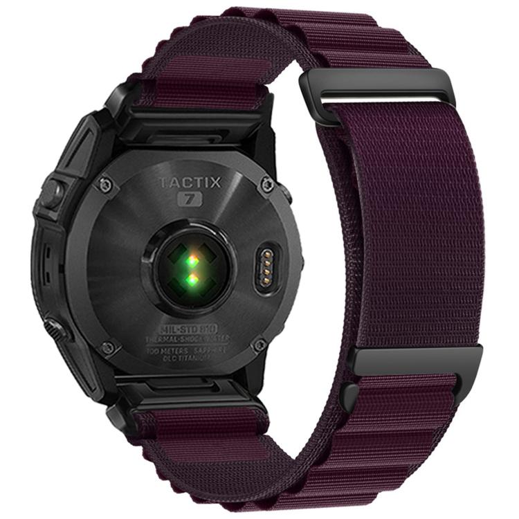 C Buckle Two-Section High Mountain Loop Nylon Watch Band, For Gamin 26mm, For Gamin 22mm, For Gamin 20mm