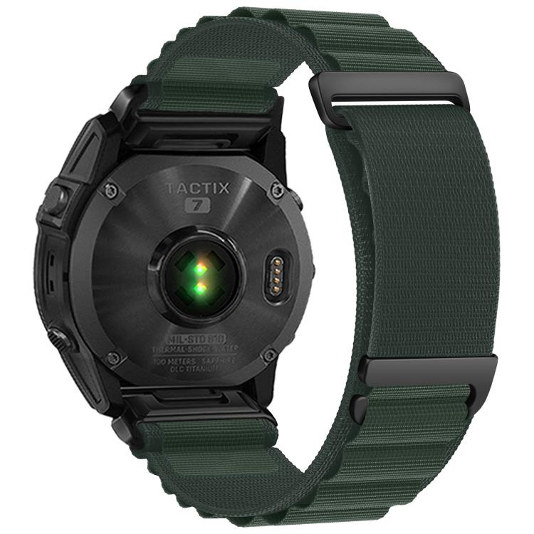 C Buckle Two-Section High Mountain Loop Nylon Watch Band, For Gamin 26mm, For Gamin 22mm, For Gamin 20mm