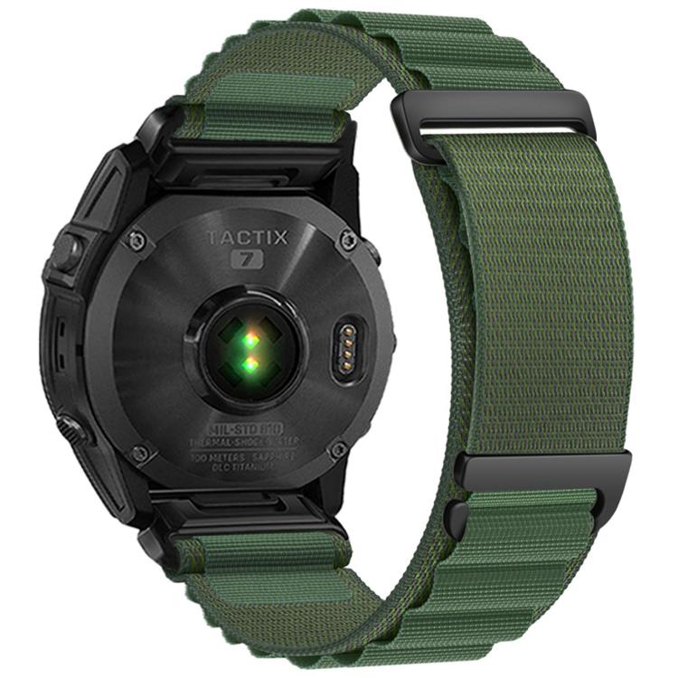 C Buckle Two-Section High Mountain Loop Nylon Watch Band, For Gamin 26mm, For Gamin 22mm, For Gamin 20mm