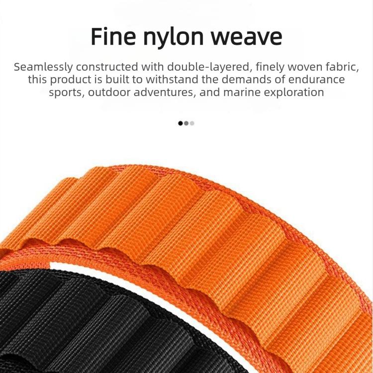 C Buckle Two-Section High Mountain Loop Nylon Watch Band, For Gamin 26mm, For Gamin 22mm, For Gamin 20mm