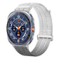 Double-Link Cloud-Feel Breathable Nylon Loop Metal Head Watch Band, For Galaxy Watch Ultra2 2026 / 2025 / 1 2024