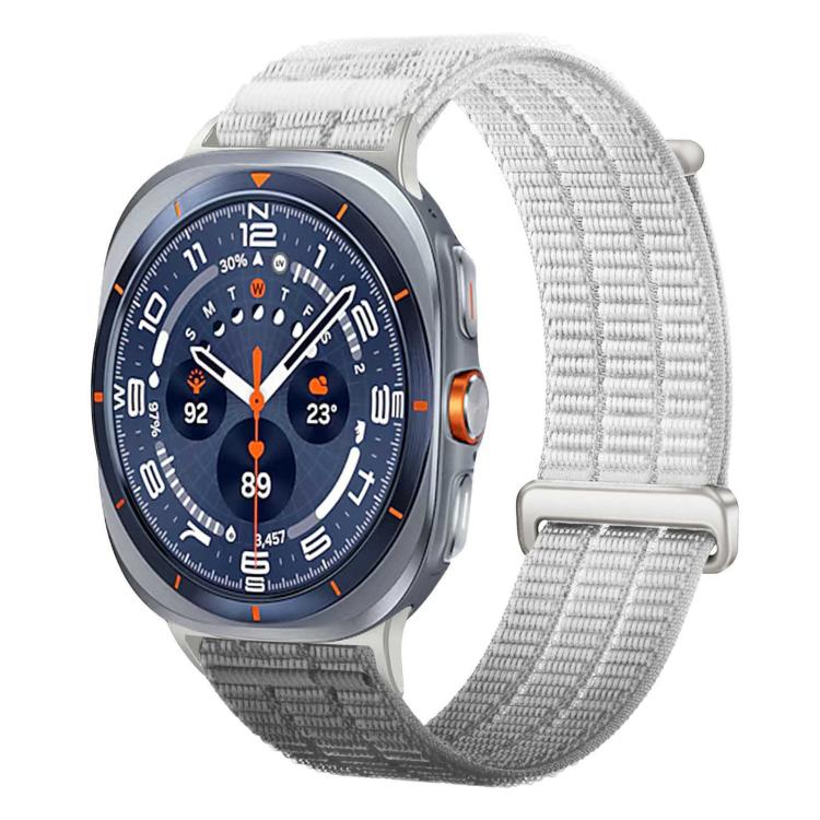 Double-Link Cloud-Feel Breathable Nylon Loop Metal Head Watch Band, For Galaxy Watch Ultra2 2026 / 2025 / 1 2024