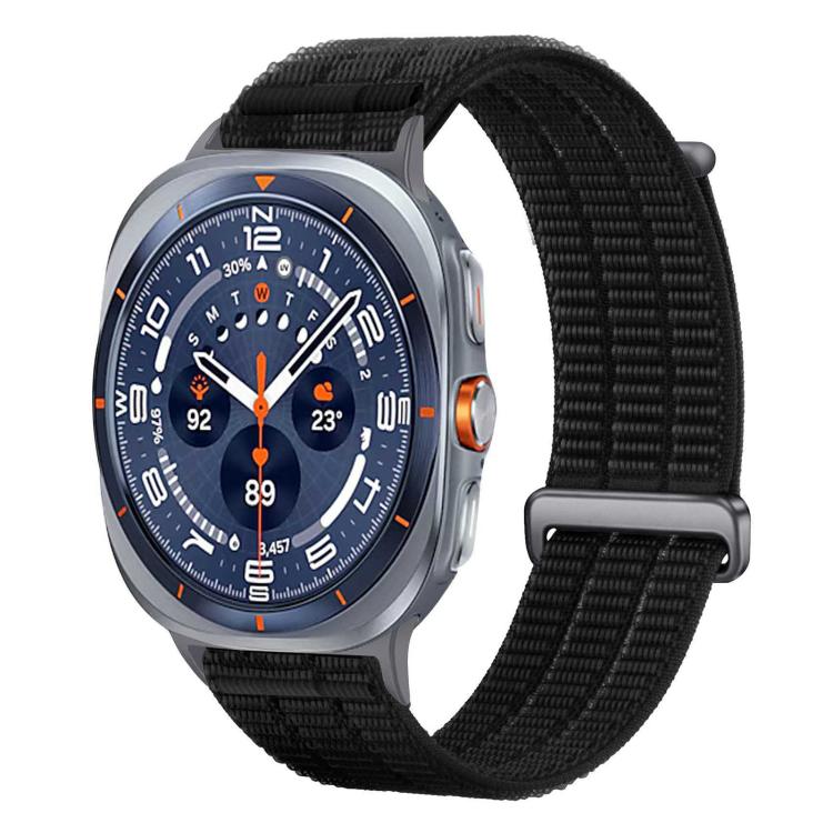 Double-Link Cloud-Feel Breathable Nylon Loop Metal Head Watch Band, For Galaxy Watch Ultra2 2026 / 2025 / 1 2024