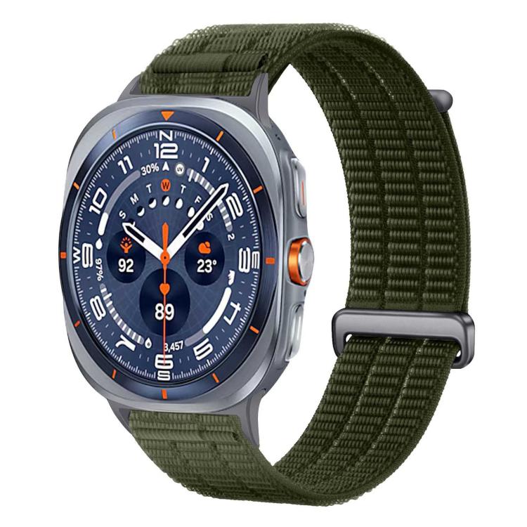 Double-Link Cloud-Feel Breathable Nylon Loop Metal Head Watch Band, For Galaxy Watch Ultra2 2026 / 2025 / 1 2024