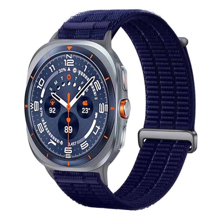 Double-Link Cloud-Feel Breathable Nylon Loop Metal Head Watch Band, For Galaxy Watch Ultra2 2026 / 2025 / 1 2024