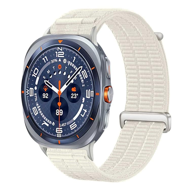 Double-Link Cloud-Feel Breathable Nylon Loop Metal Head Watch Band, For Galaxy Watch Ultra2 2026 / 2025 / 1 2024