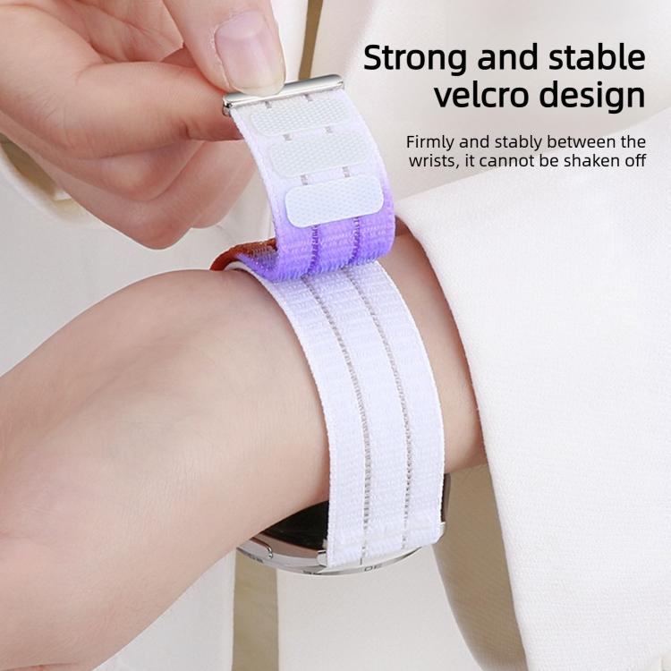 Double-Link Cloud-Feel Breathable Nylon Loop Metal Head Watch Band, For Galaxy Watch Ultra2 2026 / 2025 / 1 2024