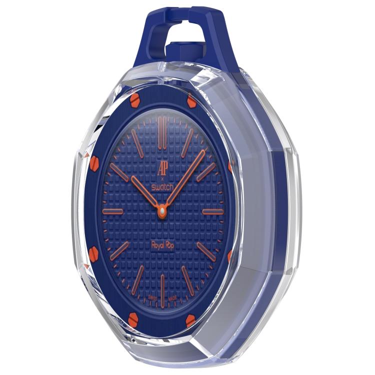 Electroplated TPU Full Coverage Watch Protective Case, For Swatch Royal Pop