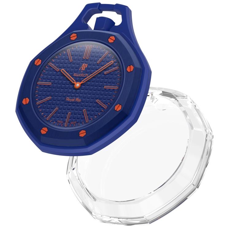 Electroplated TPU Full Coverage Watch Protective Case, For Swatch Royal Pop