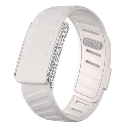 Full Diamond Style Two Color Silicone Watch Band, For WHOOP 5.0 Regular