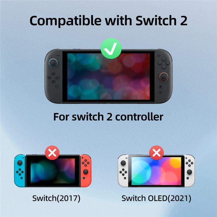 Black controller mouse grip attached to a handheld display screen