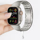 One Bead Butterfly Clasp Adjustable Link Stainless Steel Watch Band, For Apple Watch 42 / 44 / 45 / 46 / 49mm