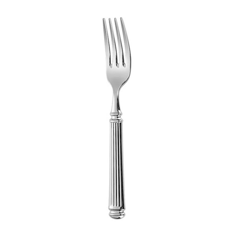 Mirror-Polished Roman Columns Stainless Steel Tableware, Dinner Knife, Dinner Fork, Dinner Spoon, Dessert Fork, Dessert Spoon