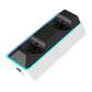 White dual controller charging dock with blue RGB edge lighting