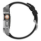 Stainless Steel Protective Case Integrated Fluororubber Watch Band, For Apple Watch Ultra 4 / 3 / 2 / 1 49mm