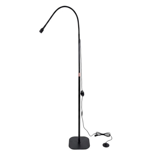 HD-AL70 5W UV LED Curing Lamp Gooseneck Floor Stand Light for Eyelash Extensions Nail Art, US Plug