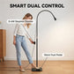 Black UV LED curing lamp with flexible neck and silent foot pedal controller