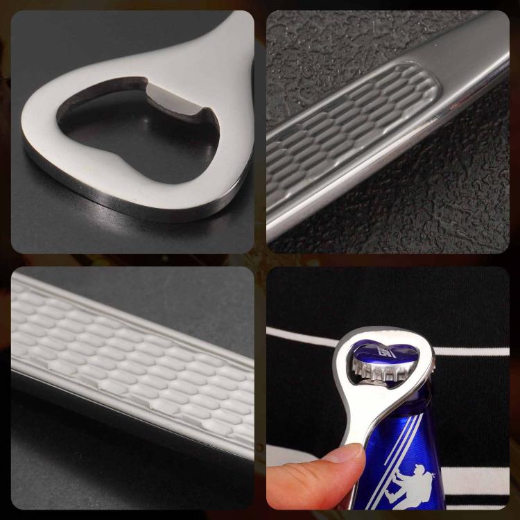 Hammered Stainless Steel Heart-Shaped Wine Opener