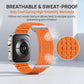 Two Section Nylon Woven Breathable Hook And Loop Fastener Watch Band, For Huawei Watch Fit 5 / Fit 5 Pro / Fit 4